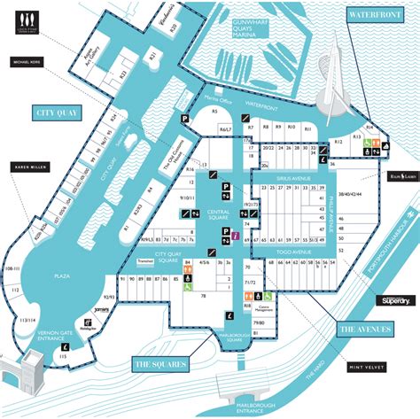 gunwharf quay map